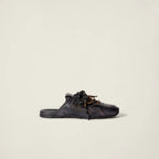 530 SL Mules – Bleached Leather & Gum Sole Black Edition Women