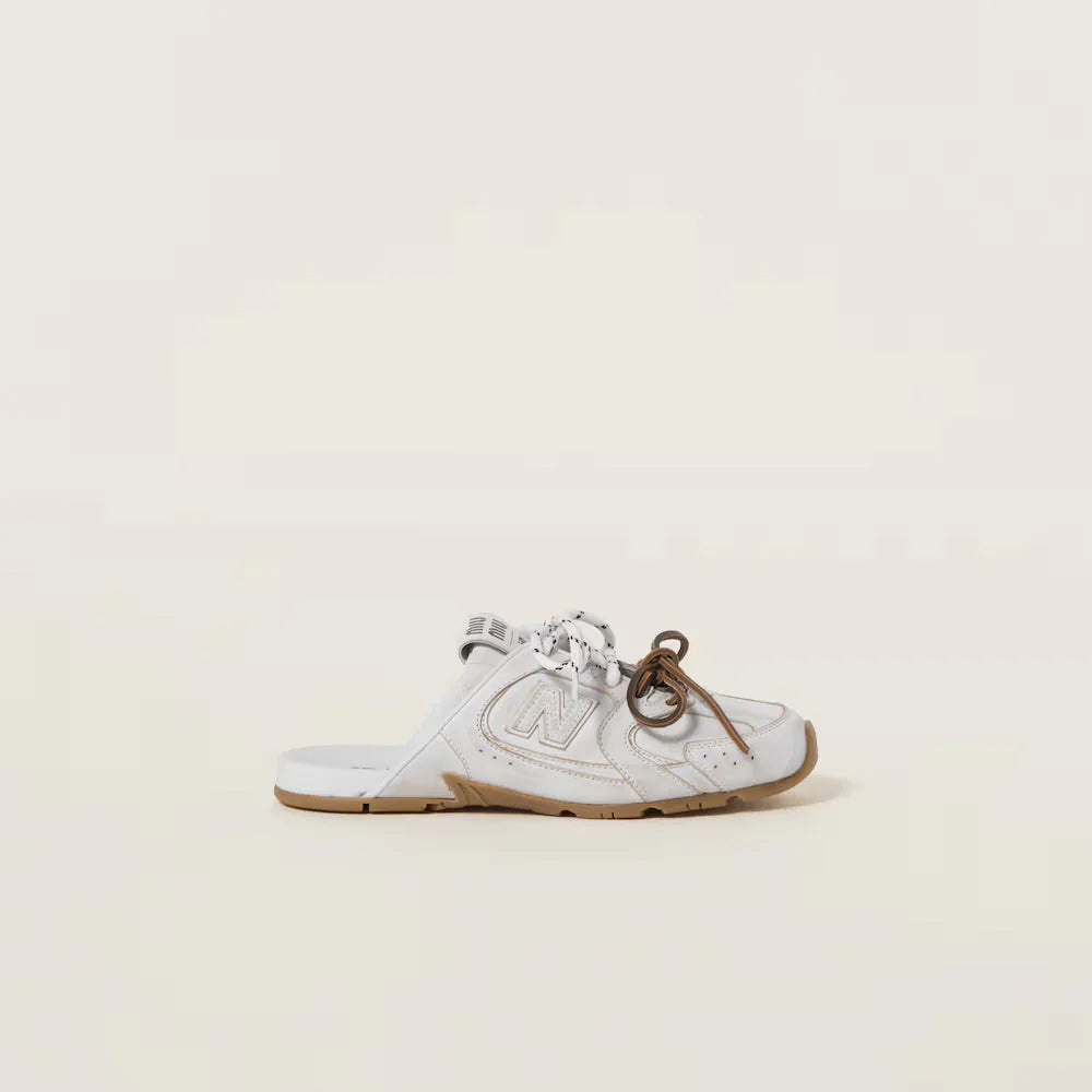 530 SL Mules - Bleached Leather & Gum Sole White