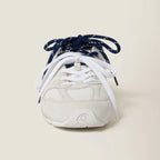 NB x Miu Miu 530 SL White suede and mesh sneakers Women