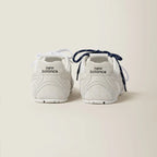 NB x Miu Miu 530 SL White suede and mesh sneakers Women