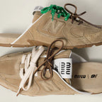 530 SL Mules – Bleached Suede & Gum Sole Ecru Edition Women