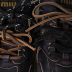 530 SL Mules – Bleached Leather & Gum Sole Black Edition Women