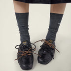 530 SL Mules – Bleached Leather & Gum Sole Black Edition Women