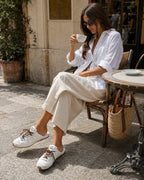 530 SL Mules - Bleached Leather & Gum Sole White